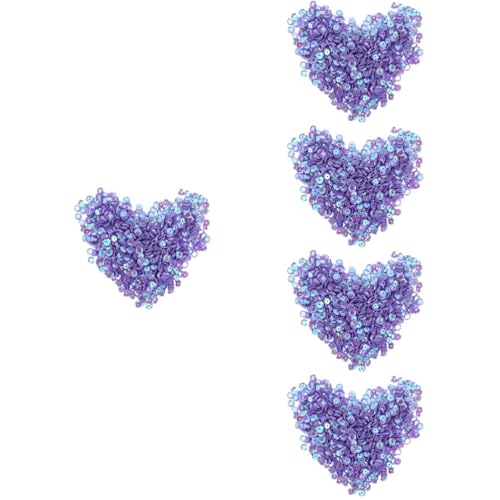 Lurrose 5 Stück Farbige Runde Pailletten für Diy Handwerk Dekorative Materialien für Kleidung Ohrschmuck und Bastelprojekte Wiederverwendbar Einfach zu Lagern und Vielseitig Einsetzbar von Lurrose