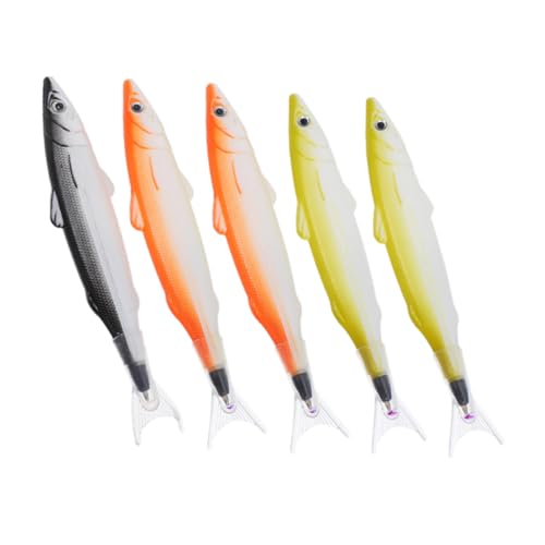 Lurrose 5 Stück Fischballstift Handschriftliche Stifte Ästhetikstift Kugelschreiber Für Studenten Kreative Fischstifte Stationär Cartoon-kugelschreiber Stifte Für Plastik von Lurrose