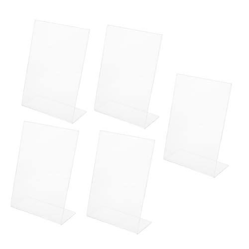 Lurrose 5 Stück Förmiger Preisschildhalter Teilig Transparent Klarer Menühalter für Tische Supermarktregale und Desktop Displays Langlebiger Acrylständer Lurrose 5 Stück Förmiger Preisschildhalter Teilig Transparent Klarer Menühalter für Tische Supermarktregale und Desktop Displays Langlebiger Acrylständer von Lurrose