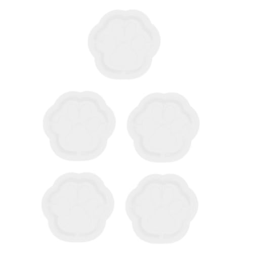 Lurrose 5 Stück Katzenpfoten-aschenbecherform Aschenbecher in Pfotenform Katzenpfoten-kunstform Diy Handwerk Herstellung Von Formen Gussformen in Pfotenform Formen Aus Epoxidharz Kieselgel von Lurrose