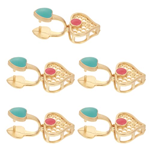 Lurrose 5 Stück Melonenverschluss Charme Verschluss Clips für Diy Halskettenanhänger Elektroplattierte Schmuckverbindungen Langlebig und Vielseitig Einsetzbar Lurrose 5 Stück Melonenverschluss Charme Verschluss Clips für Diy Halskettenanhänger Elektroplattierte Schmuckverbindungen Langlebig und Vielseitig Einsetzbar von Lurrose