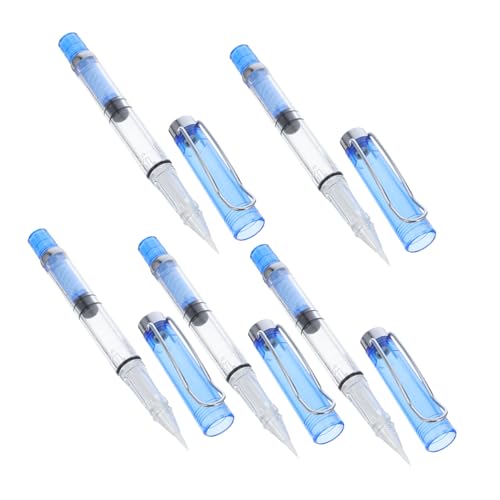 Lurrose 5 Stück Nachfüllbare Kalligraphie Pinselstifte mit Weicher Flexibler Spitze Stilvoller Füllfederhalter für Präzises Schreiben Zeichnen und Sumi Malerei Geeignet für Anfänger und Lurrose 5 Stück Nachfüllbare Kalligraphie Pinselstifte mit Weicher Flexibler Spitze Stilvoller Füllfederhalter für Präzises Schreiben Zeichnen und Sumi Malerei Geeignet für Anfänger und von Lurrose