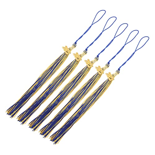 Lurrose 5 Stück Quaste hängende Fransen Hutquasten für den akademischen Abschluss graduierung hut zubehör quasten abschlussfeier graduation cap Abschluss Quasten Abschlussquasten Polyester von Lurrose