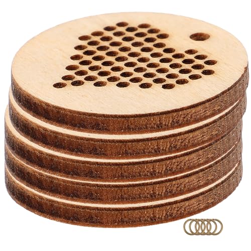 Lurrose 5 Stück Runde Holzchips für Kreuzstich Diy Handgefertigte Holzverzierungen Kreative Anhänger für Kleidung Buchmarkierungen und Bastelprojekte Lurrose 5 Stück Runde Holzchips für Kreuzstich Diy Handgefertigte Holzverzierungen Kreative Anhänger für Kleidung Buchmarkierungen und Bastelprojekte von Lurrose