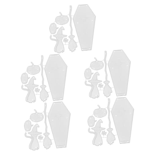 Lurrose 5 Stück Stanzformen stirbt geschnitten Halloween -Party -Dekorationen dekorative Prägung halloween pumpkin halloweenkürbis Formen für Fotoalben DIY-Grußkarten-Stanzformen von Lurrose