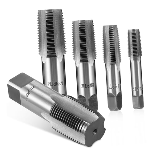 Lurrose 5 Stück Teiliges Npt Rohrgewindebohrer Set Kohlenstoffstahl Präzise Gewindeschneider für Sanitär und Maschinenanwendungen für Heimwerker und Reparaturen Lurrose 5 Stück Teiliges Npt Rohrgewindebohrer Set Kohlenstoffstahl Präzise Gewindeschneider für Sanitär und Maschinenanwendungen für Heimwerker und Reparaturen von Lurrose