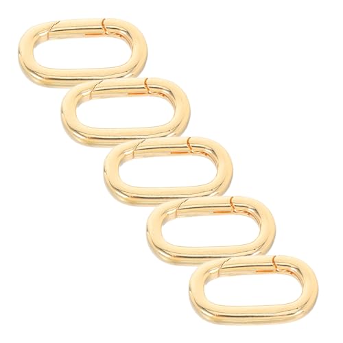 Lurrose 5 Stück Teiliges Ovaler Karabiner Verschlüsse Gold Beschichtet Zuverlässiger Schmuckverbinder für Halsketten Armbänder und Schlüsselanhänger Sicherer Verschluss für Diy Projekte Lurrose 5 Stück Teiliges Ovaler Karabiner Verschlüsse Gold Beschichtet Zuverlässiger Schmuckverbinder für Halsketten Armbänder und Schlüsselanhänger Sicherer Verschluss für Diy Projekte von Lurrose