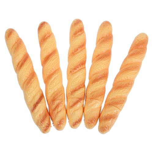 Lurrose 5 Stück Teiliges Realistische Brot Kugelschreiber Spaßige Lebensmittel Form Stift für Büro und Schule für Kreative Schreibtischdekoration und Nahtloses Schreiben von Lurrose