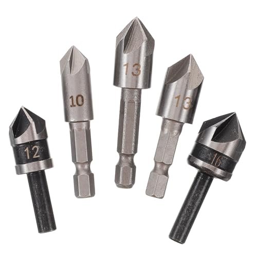 Lurrose 5 Stück Teiliges Senkbohrer Set für Holz Schaft Präzise Kantenverarbeitung für Holzarbeiten Hochwertige Verarbeitung Stabil und Praktisch Sorgt für Professionelle Ergebnisse Lurrose 5 Stück Teiliges Senkbohrer Set für Holz Schaft Präzise Kantenverarbeitung für Holzarbeiten Hochwertige Verarbeitung Stabil und Praktisch Sorgt für Professionelle Ergebnisse von Lurrose