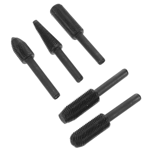 Lurrose 5 Stück Teiliges Stahl raspel set für Elektrowerkzeuge Ergonomische Gravurfeilen Vielseitig Einsetzbar für Metall Holz und Kunststoff für Präzises Schleifen und Entgraten bei von Lurrose