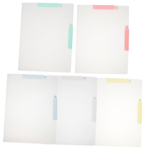 Lurrose 5 Stück Teiliges Transparente Dokumentenmappe Klarsichtordner für Schule Büro und Zuhause aus Robustem Kunststoff für Organisation von Prüfungsunterlagen und Dokumenten Lurrose 5 Stück Teiliges Transparente Dokumentenmappe Klarsichtordner für Schule Büro und Zuhause aus Robustem Kunststoff für Organisation von Prüfungsunterlagen und Dokumenten von Lurrose