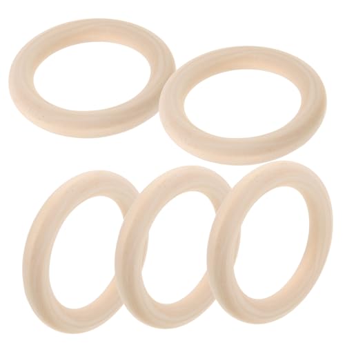 Lurrose 5 Stück Unbehandelte Holzringe Naturholz für Diy Handwerk Makramee Anhänger Basteln Kreative Holz Kreise für Schmuck und Wohnkultur Lurrose 5 Stück Unbehandelte Holzringe Naturholz für Diy Handwerk Makramee Anhänger Basteln Kreative Holz Kreise für Schmuck und Wohnkultur von Lurrose