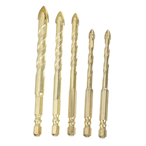 Lurrose 5 Stücke Keramik Dreieckige Bohrer Hartmetall Bohrer Bits Mehrzweck Fliesen Zement Bohrer Glas Bohrer Holz Bohrer Bits Stahl Goldene Lurrose 5 Stücke Keramik Dreieckige Bohrer Hartmetall Bohrer Bits Mehrzweck Fliesen Zement Bohrer Glas Bohrer Holz Bohrer Bits Stahl Goldene von Lurrose