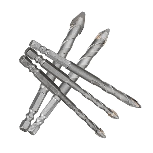 Lurrose 5 Teiliger Exzenterbohrer Ziegelbohrer Bohrer Für Fliesen Mauerwerk Wand Exzenter Spiralbohrer Bohrer Set Bit Zum Bohren Von Fliesen Bohrer Mit Hoher Härte Wolframkarbid von Lurrose