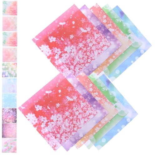 Lurrose 50 Blatt Doppelseitiges Origami Material DIY Zubehör Papier Lurrose 50 Blatt Doppelseitiges Origami Material DIY Zubehör Papier von Lurrose