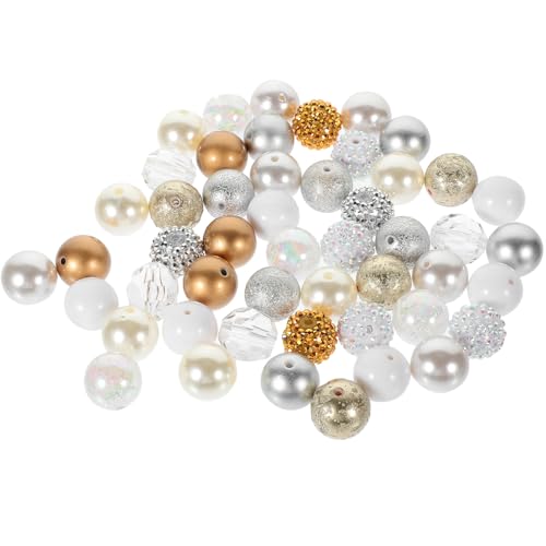Lurrose 50 Stück Diy Acryl Schmuck Spacer Perlen Große Perlen für Bastelarbeiten für Armbänder und Girlanden für Kreative Handarbeiten Lurrose 50 Stück Diy Acryl Schmuck Spacer Perlen Große Perlen für Bastelarbeiten für Armbänder und Girlanden für Kreative Handarbeiten von Lurrose