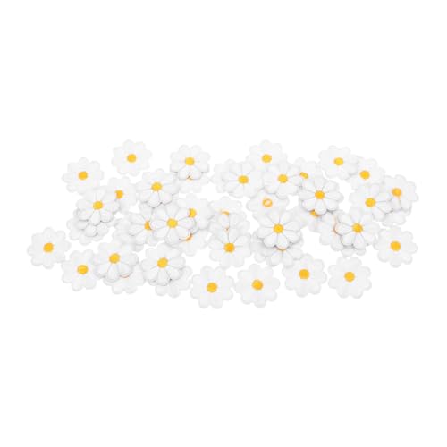 Lurrose 50 Stück Gestickte Stoff aufkleber Blumenfleck gestickte Blumenapplikation mit Blumen applizierte Blumen Stickerei -Stoff-Patch Stickblumen Nähen Flecken von Lurrose