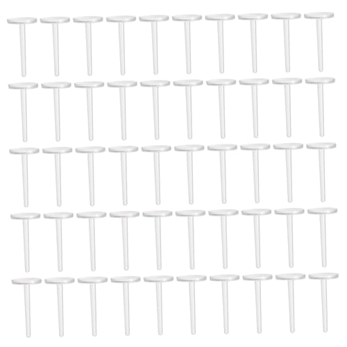 Lurrose 50 Stück Kunststoff Ohrring Stecknadeln Allergisch Ohrstecker Zubehör DIY Transparent Glatt Bruchsicher für Sport und Alltag Lurrose 50 Stück Kunststoff Ohrring Stecknadeln Allergisch Ohrstecker Zubehör DIY Transparent Glatt Bruchsicher für Sport und Alltag von Lurrose