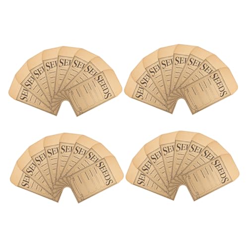 Lurrose 50 Stück Mini Kraftpapier Umschläge Selbstklebend Samenumschläge Braune Papiertüten Für Samen Münzen Schmuck Aufbewahrung Kleine Bastelumschläge von Lurrose