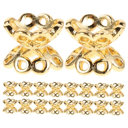 Lurrose 50 Stück Perlenkappen Doppelseitig Hohl Blütenform Abstandsperlen Für Schmuckherstellung DIY Armbänder Halsketten Zubehör Anfängerfreundlich Lurrose 50 Stück Perlenkappen Doppelseitig Hohl Blütenform Abstandsperlen Für Schmuckherstellung DIY Armbänder Halsketten Zubehör Anfängerfreundlich von Lurrose