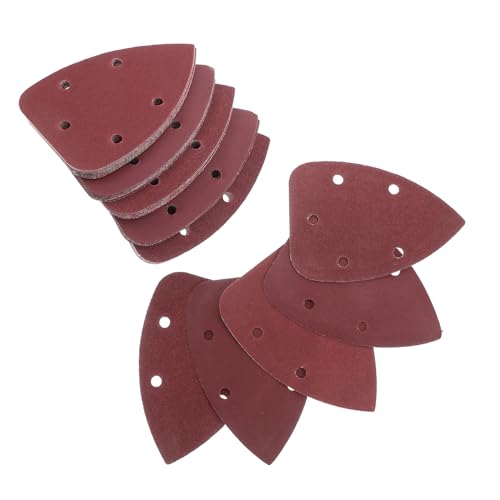 Lurrose 50 Stück Schleifpapier Klett Schleifpapier Detailschleifer Ersatzpads Maus Schleifpads Maus Schleifpads Verschiedene Körnungen Schleifscheiben Set von Lurrose