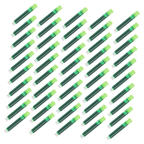 Lurrose 50 Stück Schüler Füllfederhalter Tintenpatronen Abwischbare Blaue Tinte Leichtes Kunststoffmaterial Einfach Nachfüllbar für Kalligraphie und Schreibübungen Lurrose 50 Stück Schüler Füllfederhalter Tintenpatronen Abwischbare Blaue Tinte Leichtes Kunststoffmaterial Einfach Nachfüllbar für Kalligraphie und Schreibübungen von Lurrose