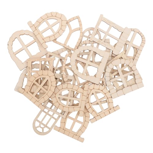 Lurrose 50 Stück Teiliges Set Miniatur Holz fenster und Unbemalte Feentüren für DIY Bastelprojekte Puppenhaus Zubehör Langlebige Garten Miniaturdekoration Kreative Lurrose 50 Stück Teiliges Set Miniatur Holz fenster und Unbemalte Feentüren für DIY Bastelprojekte Puppenhaus Zubehör Langlebige Garten Miniaturdekoration Kreative von Lurrose