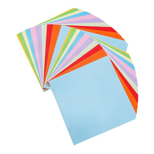 Lurrose 500 Stück Doppelseitiges Origami Papier Leuchtende Farben Quadratisches Bastelpapier Robust für DIY Handwerksprojekte und Kreative Faltübungen Lurrose 500 Stück Doppelseitiges Origami Papier Leuchtende Farben Quadratisches Bastelpapier Robust für DIY Handwerksprojekte und Kreative Faltübungen von Lurrose