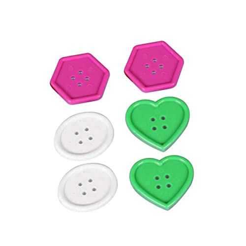 Lurrose 50Stücke Große Knöpfe zum Basteln DIY Bastel Knöpfe Zufälligen Farben und Mustern für Projekte für Scrapbooking und Dekoration von Lurrose