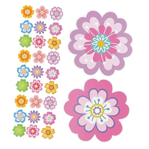 Lurrose 54 Stück Blume Doppelseitiger Karton Dekoration Von Blumenbulletin Brett Blumen-pinnwand Blumenförmige Ausschnitte Schulbulletin -brettdekorationen Pinnwand Dekorationen Papierstau von Lurrose