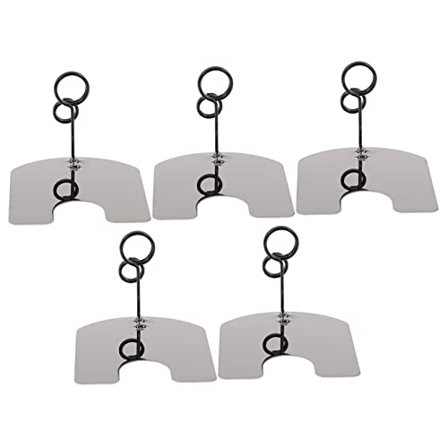 Lurrose 5Stücke Tag Halter Stabile Kartenhalter für Lebensmittelpreise Tischdekoration und Buffet Displays für Bäckereien und Veranstaltungen von Lurrose