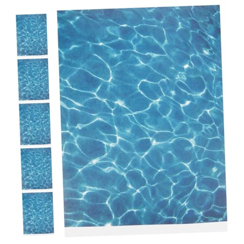 Lurrose 6 Blätter DIY Water Ripple Aufkleber Selbstklebendes Wasser Ripple Abziehbilder Für Dollhouse Dlohboard Miniature Lake Szene Fairy Garden Train Szenerie A4 A4 von Lurrose