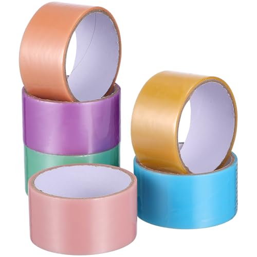 Lurrose 6 Rollen Bunte Selbstklebende Ballbänder Diy Klebebänder für Kreative und Lustige Dekompression für Bastelprojekte und Spiele von Lurrose