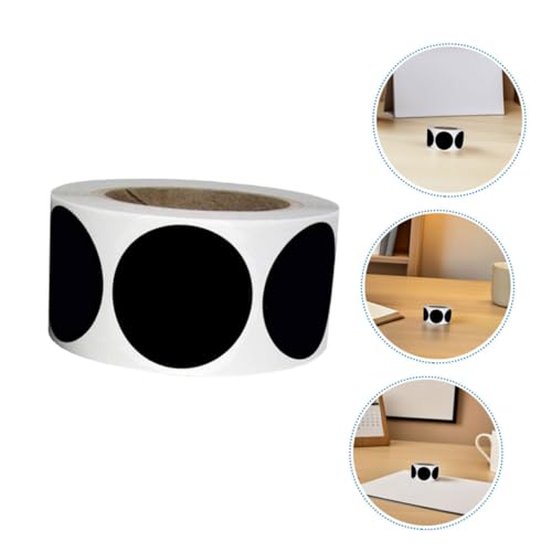 Lurrose 6 Rollen Schwarze PVC Aufkleber Rund Selbstklebend Für Küche Büro Lagerung Aufbewahrungsbehälter Beschriftbare Kreisetiketten Lurrose 6 Rollen Schwarze PVC Aufkleber Rund Selbstklebend Für Küche Büro Lagerung Aufbewahrungsbehälter Beschriftbare Kreisetiketten von Lurrose