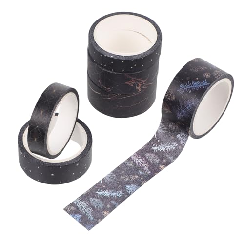 Lurrose 6 Rollen Washi Tape Set Selbstklebendes Entfernbares Stern-/mond-klebeband Zum Basteln Scrapbook-verpackungen Dekoratives Papierband Lurrose 6 Rollen Washi Tape Set Selbstklebendes Entfernbares Stern-/mond-klebeband Zum Basteln Scrapbook-verpackungen Dekoratives Papierband von Lurrose