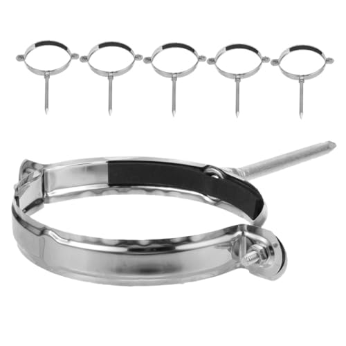 Lurrose 6 Stück CHIMNE Fixing Accessoires Rohrhalterhalterung Rohrhalterungen Rohrmontagehalterungen Rauchabzugsset für Holzöfen Rohrschellenwand Schornsteinkappe Rostfreier Stahl Silber Lurrose 6 Stück CHIMNE Fixing Accessoires Rohrhalterhalterung Rohrhalterungen Rohrmontagehalterungen Rauchabzugsset für Holzöfen Rohrschellenwand Schornsteinkappe Rostfreier Stahl Silber von Lurrose