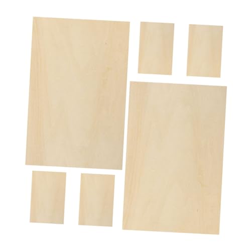 Lurrose 6 Stück Leichte Sperrholzplatten für Brandmalerei Unbehandelte Holztafeln für Diy Kunstprojekte für Bastelarbeiten und Kreative Lurrose 6 Stück Leichte Sperrholzplatten für Brandmalerei Unbehandelte Holztafeln für Diy Kunstprojekte für Bastelarbeiten und Kreative von Lurrose