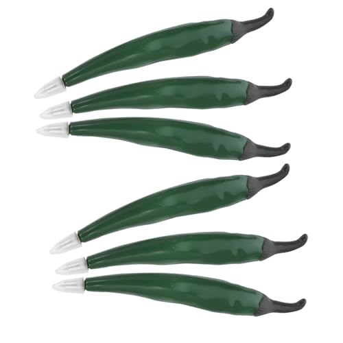 Lurrose 6 Stück Praktische Gemüsestifte Bunte Stifte Farbig Pfeffer Kugelschreiber Ästhetisch Süße Stifte Tipps Party-schreibstifte Stifte Für Die Party Gemüse Stifte Green Plastik von Lurrose