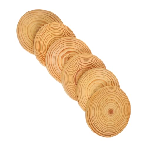 Lurrose 6 Stück Runde Holzscheiben Natürliche Unlackierte Holzscheiben für DIY Malerei Rustikale Untersetzer Holz Vielseitige Holzornamente für Bastelprojekte und Wohnkultur Lurrose 6 Stück Runde Holzscheiben Natürliche Unlackierte Holzscheiben für DIY Malerei Rustikale Untersetzer Holz Vielseitige Holzornamente für Bastelprojekte und Wohnkultur von Lurrose