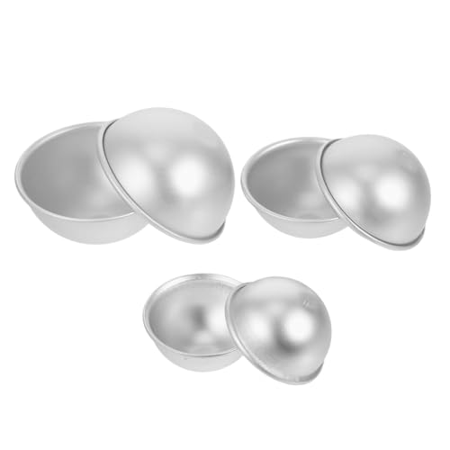 Lurrose 6 Stück Teiliges Badekugel Formen Robustem Material Praktische Seifenformen für Diy Badebomben Vielseitige Formen für Kreative Projekte für Handgemachte Seifenherstellung von Lurrose