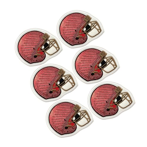Lurrose 6 Stück Teiliges Football Helm Eisen Aufbügelbare Patches mit Feiner Stickerei Sportliches Design für Kleidung Hüte Taschen Jeans Schnelle Diy Applikationen für Sportfans und Lurrose 6 Stück Teiliges Football Helm Eisen Aufbügelbare Patches mit Feiner Stickerei Sportliches Design für Kleidung Hüte Taschen Jeans Schnelle Diy Applikationen für Sportfans und von Lurrose