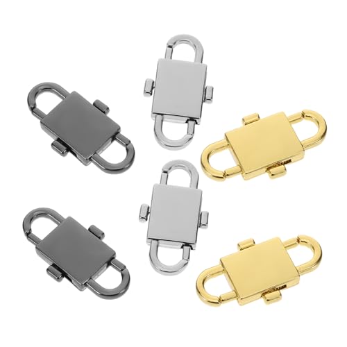 Lurrose 6 Stück Teiliges Metall Kettenlängen Verkürzer Strapazierfähiger und Kompakter Chain Adjuster für Handtaschen Geldbörsen und Armbänder Verstellbar Kratzfreie Kanten für Alltag und von Lurrose