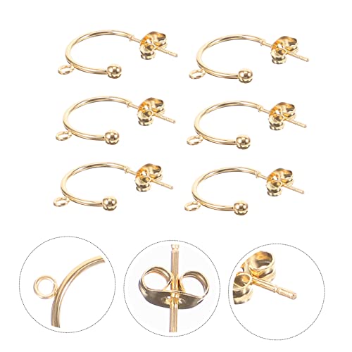 Lurrose 6 Stück Teiliges Ohrhaken aus Rostfreiem C Förmig Goldfarben Langlebig und Formstabil für DIY Schmuckherstellung Vielseitig Einsetzbar für Ohrringe Selber Machen und Lurrose 6 Stück Teiliges Ohrhaken aus Rostfreiem C Förmig Goldfarben Langlebig und Formstabil für DIY Schmuckherstellung Vielseitig Einsetzbar für Ohrringe Selber Machen und von Lurrose