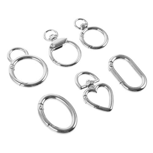 Lurrose 6 Stück Teiliges Schlüsselanhänger Verschlüsse aus Praktische Schnapphaken für Taschen Handtaschen Diy Projekte Langlebig Leicht mit Hand zu Bedienen Lurrose 6 Stück Teiliges Schlüsselanhänger Verschlüsse aus Praktische Schnapphaken für Taschen Handtaschen Diy Projekte Langlebig Leicht mit Hand zu Bedienen von Lurrose