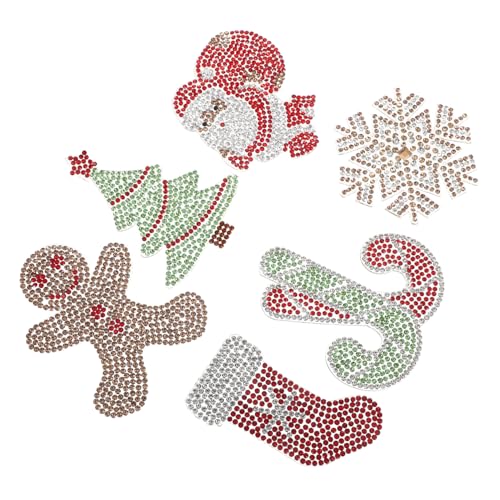 Lurrose 6 Stück Weihnachtsdiamantaufkleber Anhänger in Weihnachtsform Strass-klebepatch Jean Patches Klebstoff Lebkuchen-aufkleber Weihnachtsverzierungen Strasskleberaufkleber Lurrose 6 Stück Weihnachtsdiamantaufkleber Anhänger in Weihnachtsform Strass-klebepatch Jean Patches Klebstoff Lebkuchen-aufkleber Weihnachtsverzierungen Strasskleberaufkleber von Lurrose