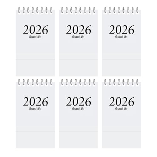 Lurrose 6-teiliger Tischkalender 2026: Mini-Tischplaner 2026.1 – 2027.7 – blätterbarer Notizblock mit englischen Daten – platzsparender Bürokalender für die Schule zu Hause Lurrose 6-teiliger Tischkalender 2026: Mini-Tischplaner 2026.1 – 2027.7 – blätterbarer Notizblock mit englischen Daten – platzsparender Bürokalender für die Schule zu Hause von Lurrose