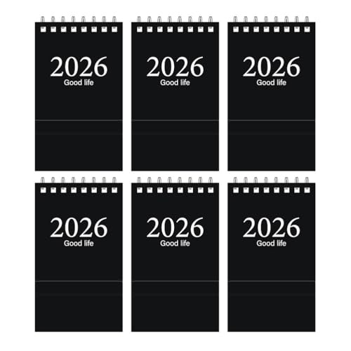 Lurrose 6-teiliger Tischkalender 2026: Mini-Tischplaner 2026.1 – 2027.7 – blätterbarer Notizblock mit englischen Daten – platzsparender Bürokalender für die Schule zu Hause Lurrose 6-teiliger Tischkalender 2026: Mini-Tischplaner 2026.1 – 2027.7 – blätterbarer Notizblock mit englischen Daten – platzsparender Bürokalender für die Schule zu Hause von Lurrose