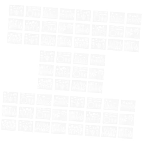 Lurrose 60 Stk Malerei Blumen Und Pflanzen Vorlage Kinder Schablonen Handwerkliche Kunstzeichnung Blumenschablone Kunsthandwerk Vorlage Malschablone Weiß Aushöhlen Das Haustier Einstellen von Lurrose