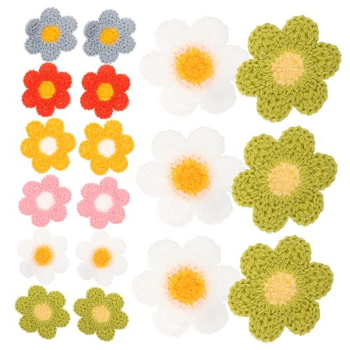 Lurrose 60 Stück Blumenbeet Flicken Für Kleidung Blumen- Flicken Aufnähen Flicken Für Bekleidung Schüttgut Flecken Hallo Stickerei Zarte Kleiderflicken Zubehör Beschichten Polyesterfaden von Lurrose