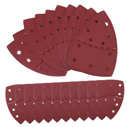 Lurrose 60 Stück Detail Schleifpapier Körnung für Hand und Palmenschleifer für Holzarbeiten Perfekter Sitz und Effizientes Schleifen von Lurrose